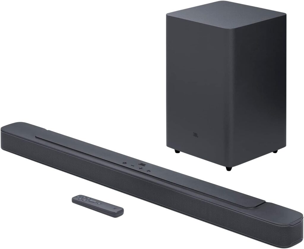 JBL Bar 2.1 Deep Bass (MK2): 2.1 Channel Soundbar with Wireless Subwoofer, Black