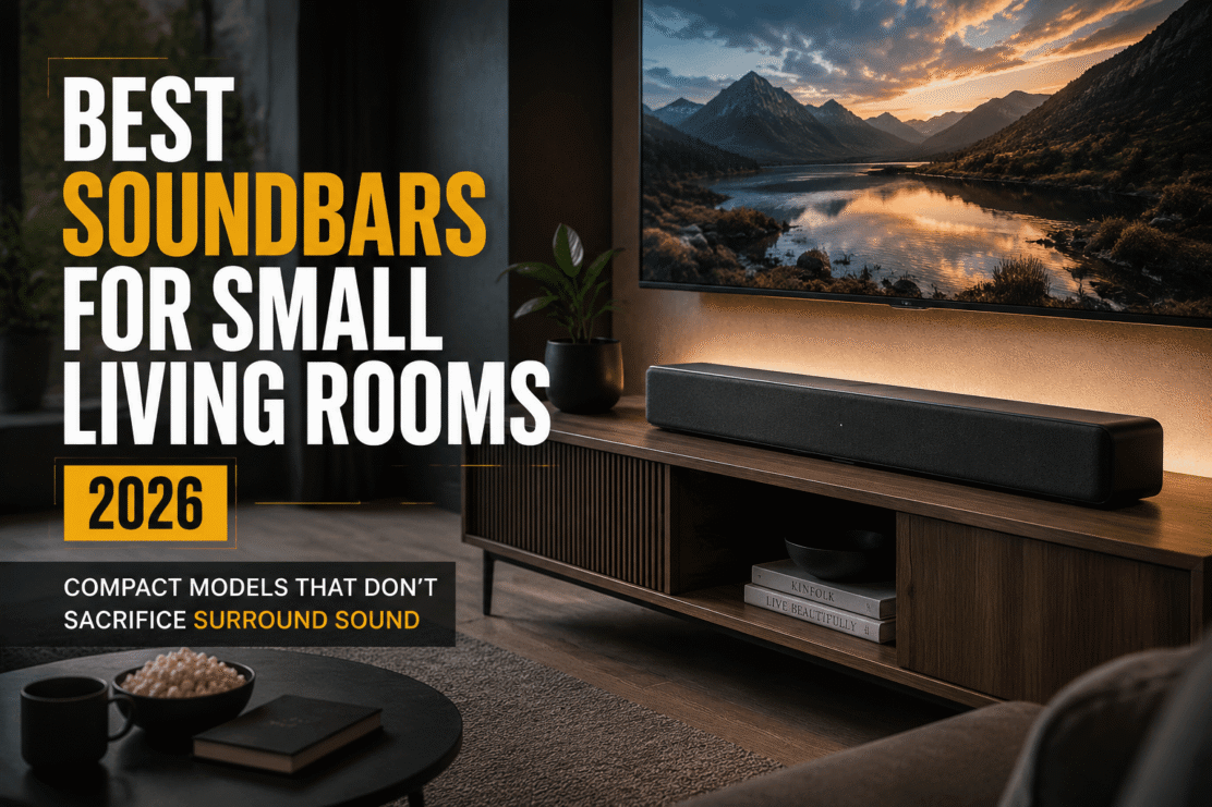 Best Soundbars for Small Living Rooms 2026: Compact Models That Don't Sacrifice Surround Sound