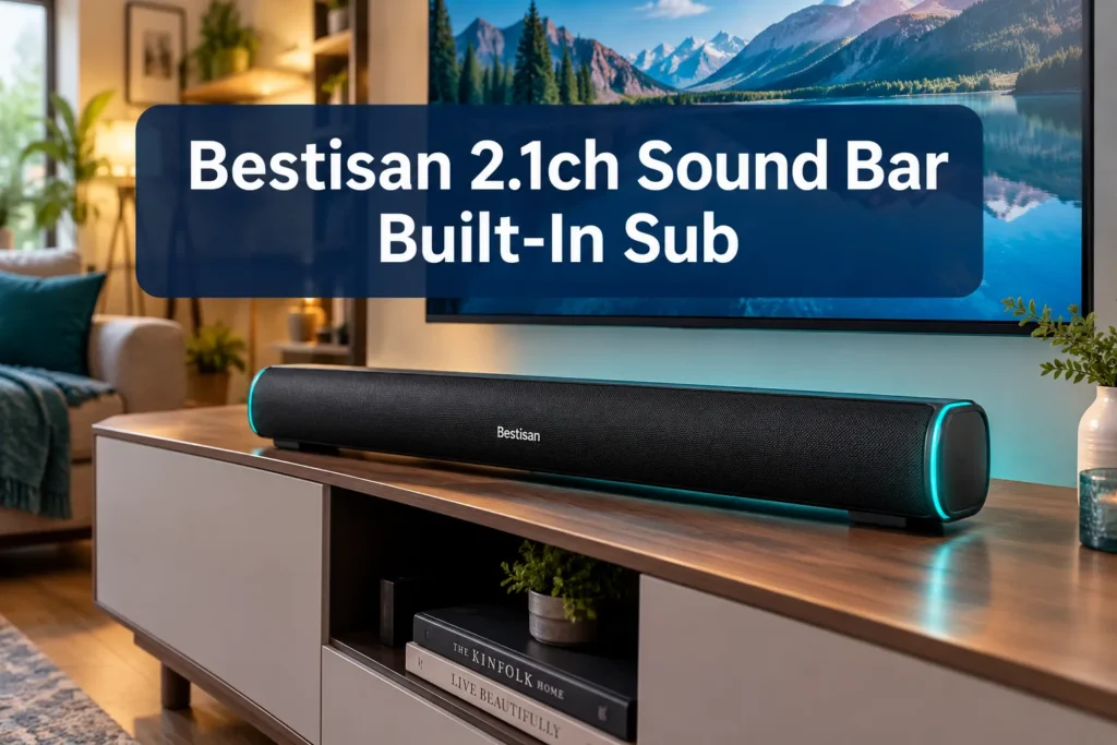 Bestisan 2.1ch Sound Bar with Built in Subwoofer Review Bestisan 2.1ch Sound Bar with Built in Subwoofer